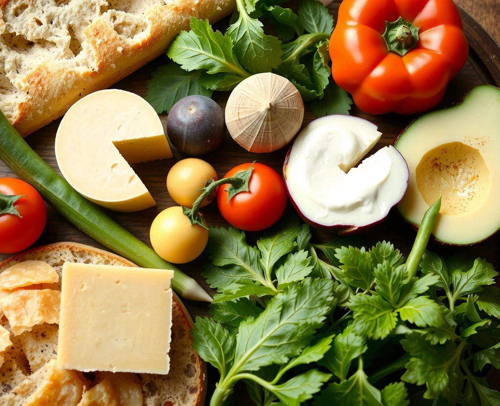 Traditionelle österreichische Lebensmittel und moderne gesunde Ernährung